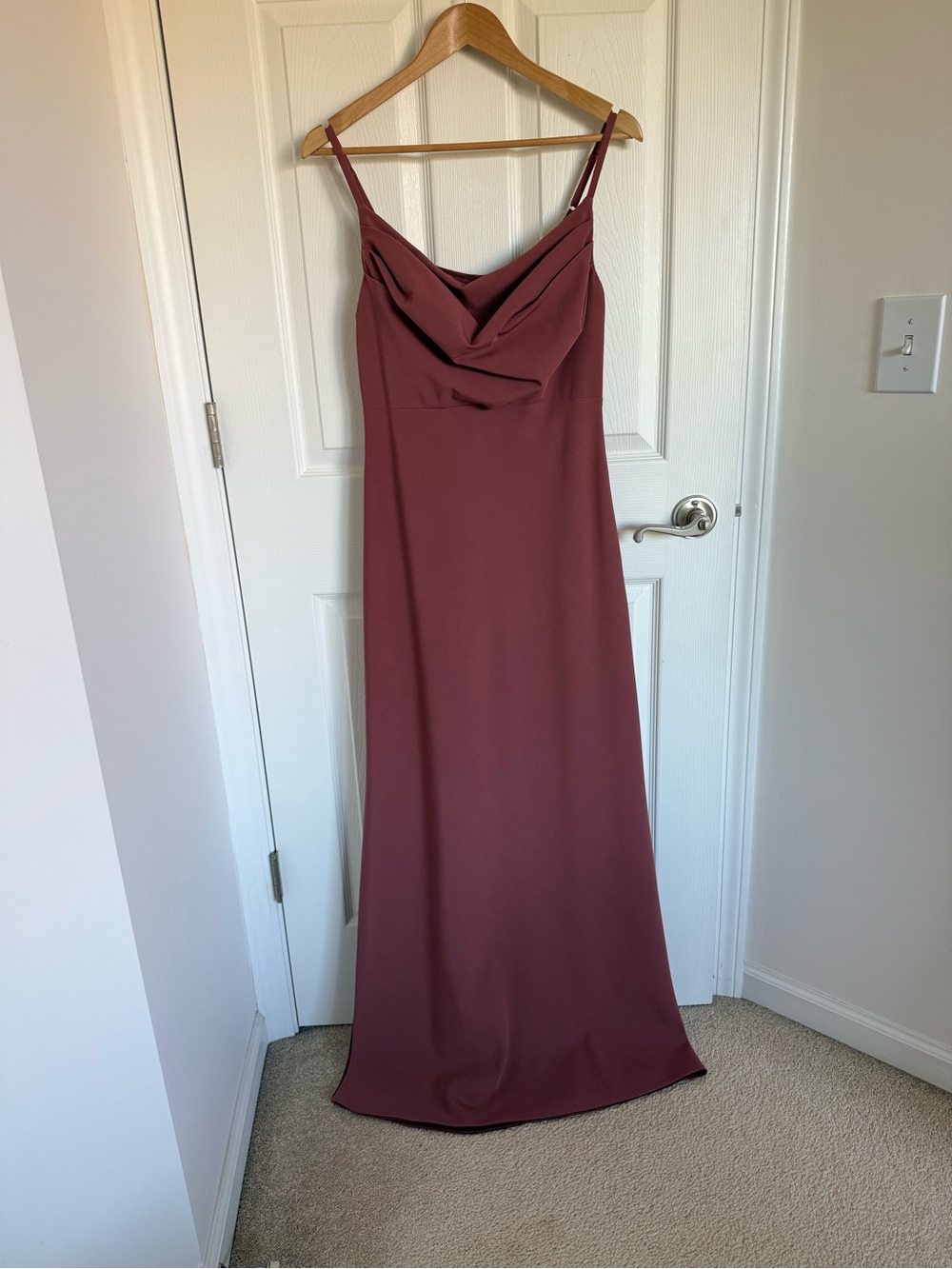Women’s Revelry Chiffon Blush Rose Gown Dress Size 8